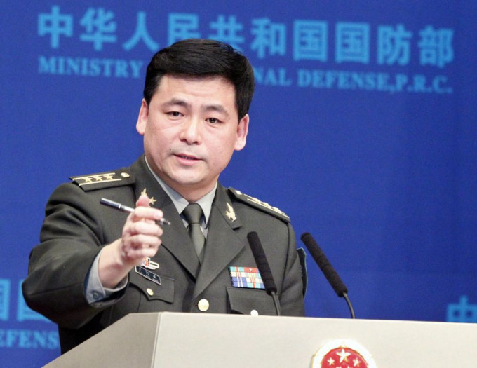 中國國防部發言人任國強。