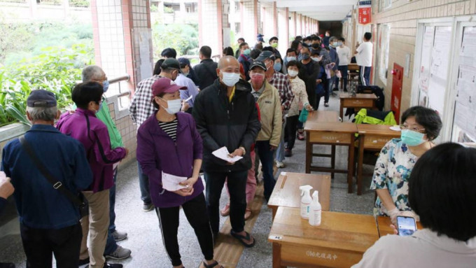 台湾九合一选举今日举行。中时图片