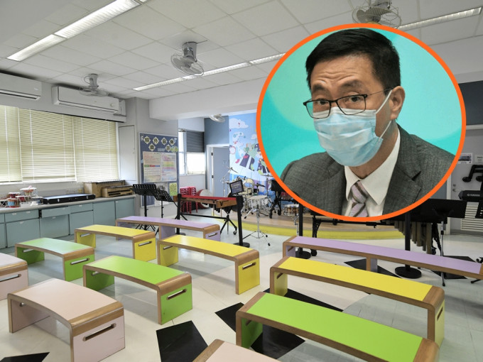 楊潤雄(細圖)指下學年公營學校新教師需通過《基本法》測試。資料圖片