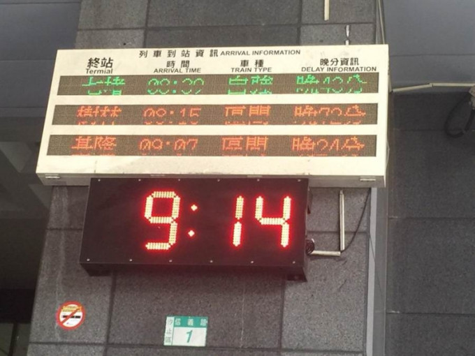 台灣受宜蘭外海6級強震影響， 台鐵早上多輛列車出現延誤。(網圖)