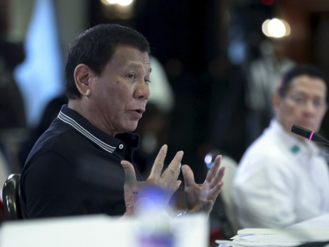 菲律賓總統杜特爾特將進行自我隔離。AP