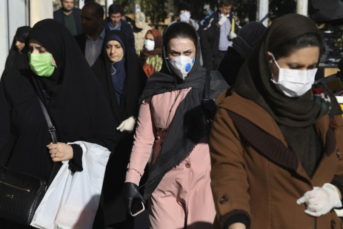 伊朗的新型冠状病毒疫情愈趋严峻，病毒在中东多国蔓延。AP