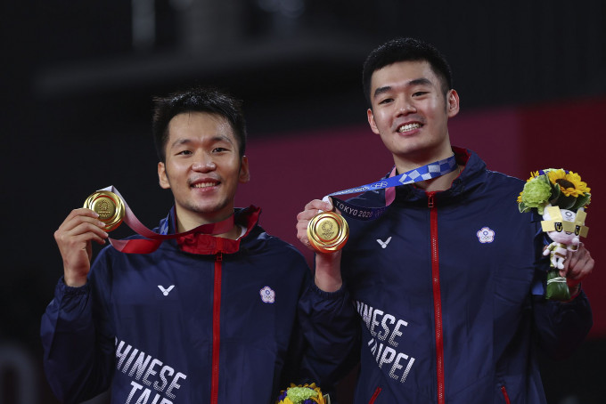 李洋/王齐麟组合为中华台北赢得今届奥运第二面金牌。Reuters