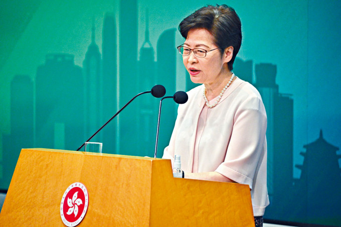 林鄭月娥表示，政府架構重組是一個不能迴避的議題。