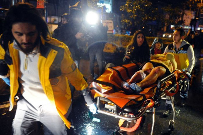 今年元旦，土耳其一间夜店遭恐袭，造成39人死亡。美联社资料图片