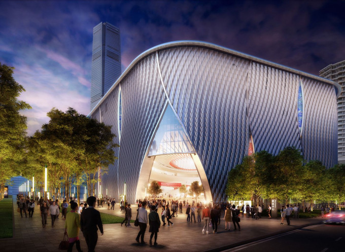 西九文化区戏曲中心将于明年1月20日开幕。张建宗网志图片