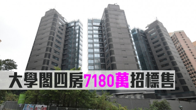 西半山大學閣四房7180萬招標售。