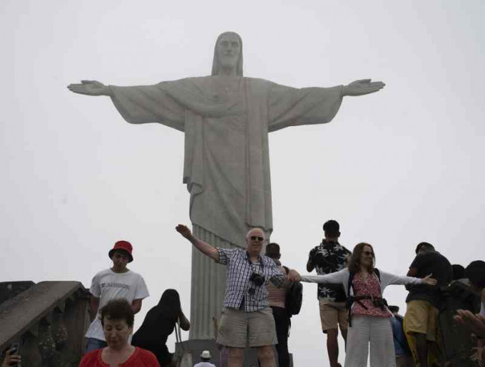 里約熱內盧地標救世基督像重開。AP資料圖片