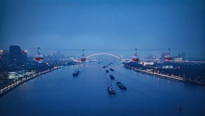 上海官宣黃浦江建跨江纜車「浦江之心」。