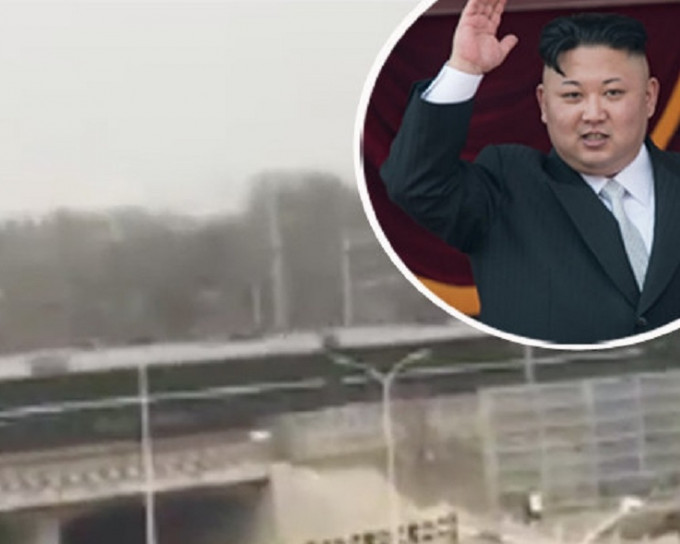 疑载北韩领导人金正恩专列。网上图片