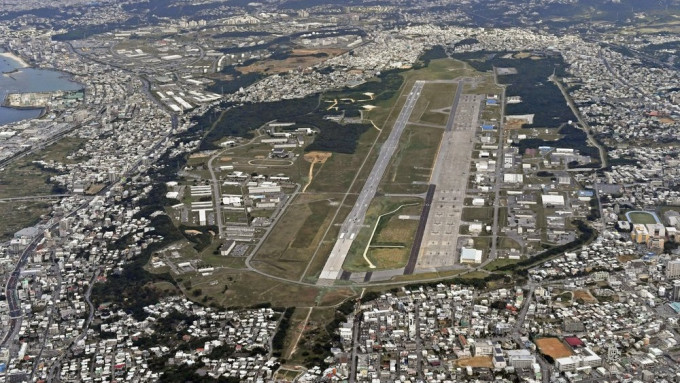 沖繩美軍基地。AP資料圖片