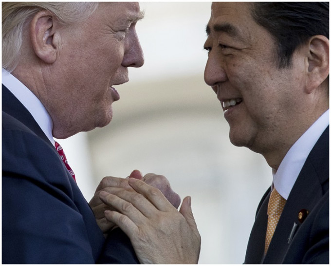特朗普向南亞各國領袖指質疑日本的判斷。AP