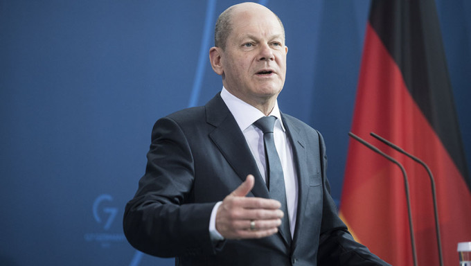 德国总理朔尔茨拒绝俄罗斯要求改用卢布支付天然气。AP图