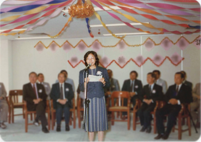 當時任職西貢助理政務專員的林鄭月娥，攝於1984年。