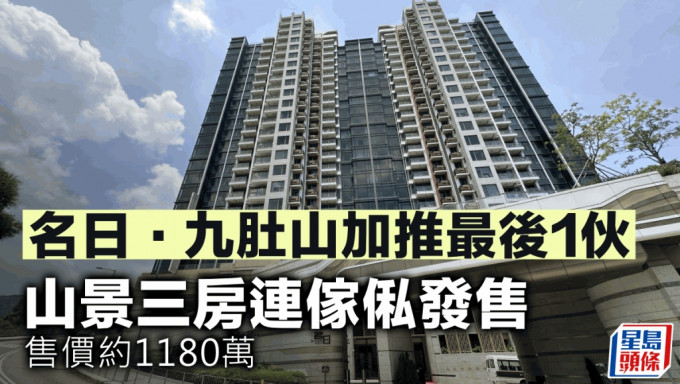 名日．九肚山加推最后1伙山景三房连家俬发售 售价约1180万