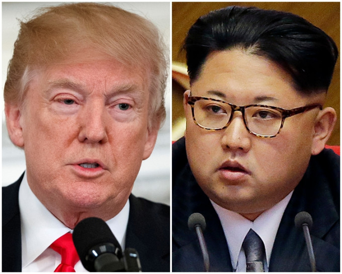 特朗普(左)指解決北韓的核子危機還有漫長的路要走。AP