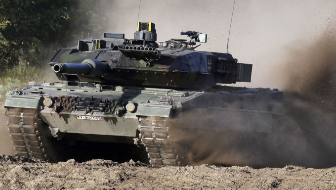 豹2（Leopard 2）坦克。AP
