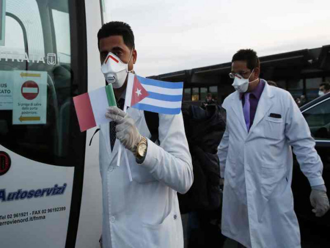 古巴派出多名医护人员抵米兰支援。
