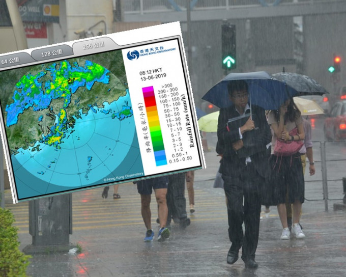 天文台预测未来一两小时香港广泛地区可能受大雨影响。