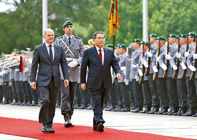 德国总理朔尔茨6月在柏林会见中国总理李强。