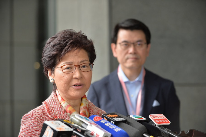 林郑月娥认为报告指控失实，强调香港一直坚守「一国两制」。资料图片