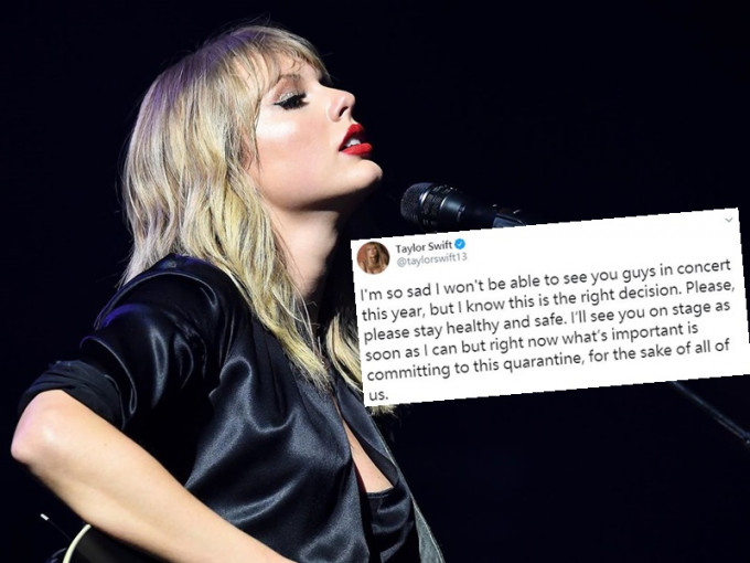 Taylor Swift虽然伤心，但清楚取消世巡是正确决定。