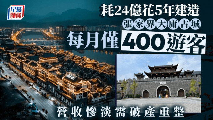 大庸古城耗资近20亿建造，日均卖票不足20张，累计亏损超5亿。