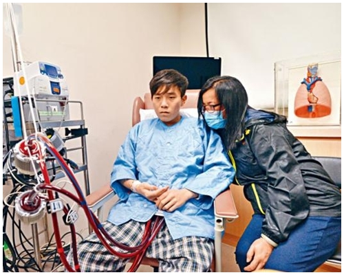 志燊的姊姊2月28日收到通知有合適的心臟供志燊換心。資料圖片