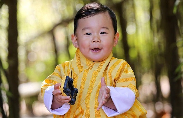 不丹小王子今年2月剛滿1歲。
