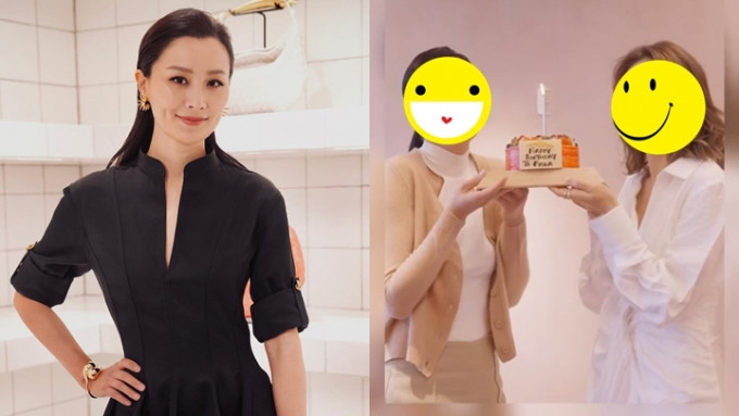 黎姿为陈法拉庆祝41岁生日。
