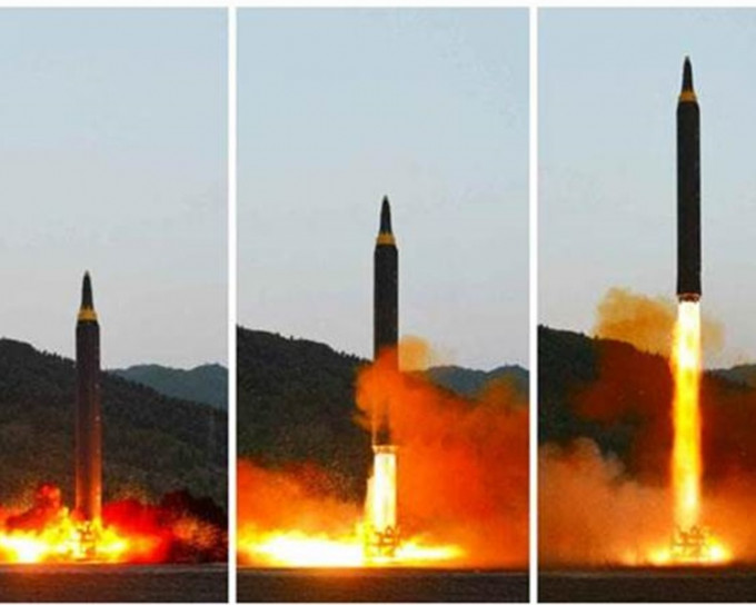 北韓聲稱成功試射導彈「火星12號」。網上圖片