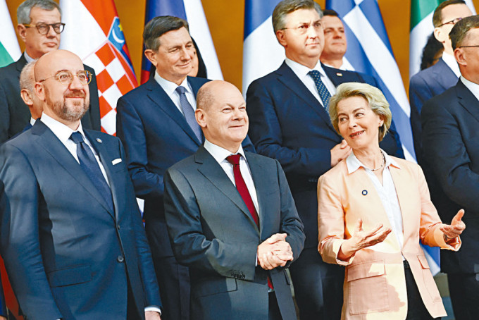 德国总理朔尔茨周四在柏林出席西巴尔干峰会。