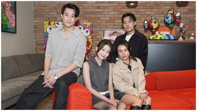 邹文正、余凯祺、黄定谦和陈颖妮，畅谈拍摄电影《查无此人》难忘事。
