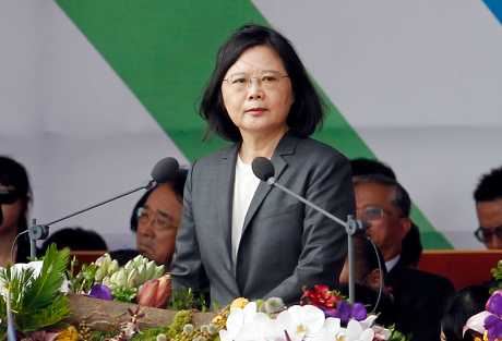 台湾总统蔡英文。AP