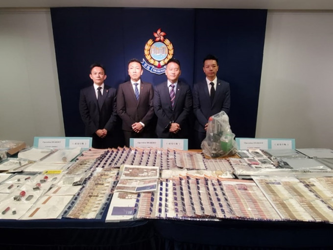 警方商业罪案调查科日前在香港仔捣破伪钞工场。资料图片
