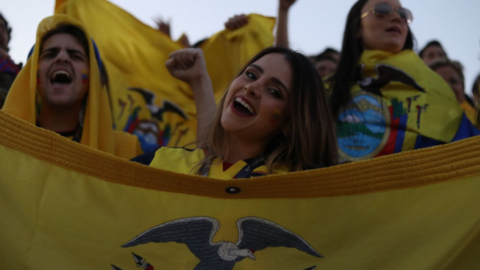厄瓜多爾球迷出征多哈。網上圖片