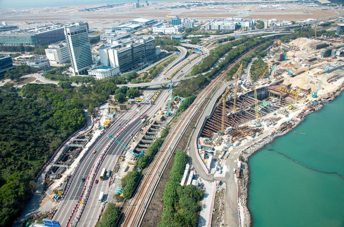 港珠澳大桥香港接綫段工程。