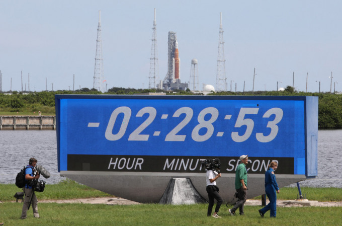 登月火箭「太空发射系统」（SLS）发射日期一拖再拖。REUTERS