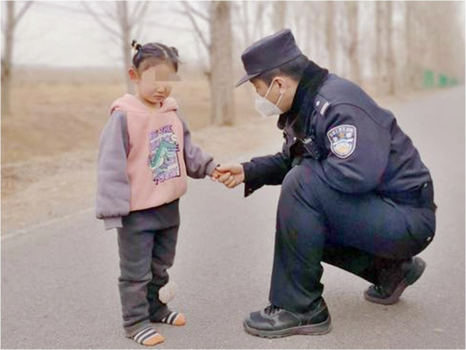 北京一名3歲女童迷路離家逾1公里。網圖