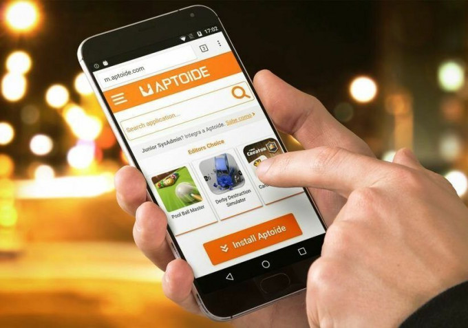 「Aptoide」是葡萄牙的第三方Android應用商店。網圖