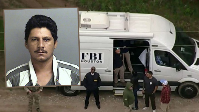 美国德州枪杀邻居案，疑凶逃亡4天终落网，被捕时藏身衣柜。AP/路透