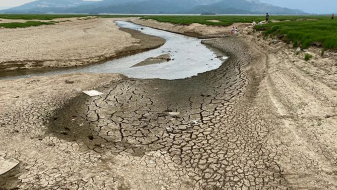 江西鄱陽湖乾旱嚴重。