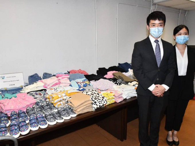 警方指兩名被捕男女會將偷來的衣物寄到越南銷售。