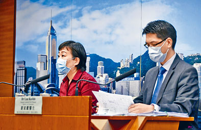 ■張竹君（左）表示，四人都沒有在社區逗留。