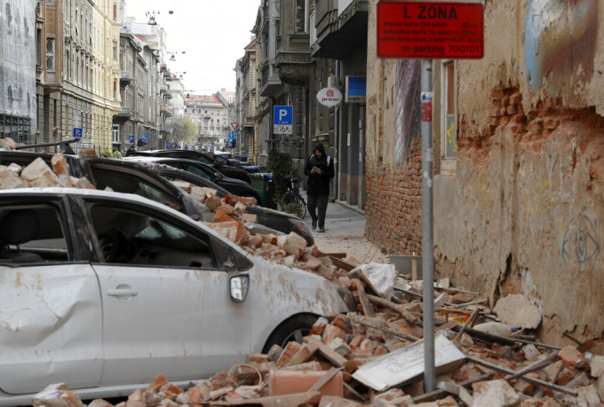 克羅地亞發生5.3級地震。AP