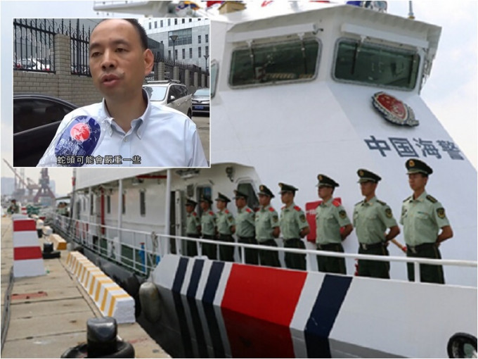 广东海警上月拘捕12名偷渡港人，有律师指无法接触当事人。网上图片/有线截图