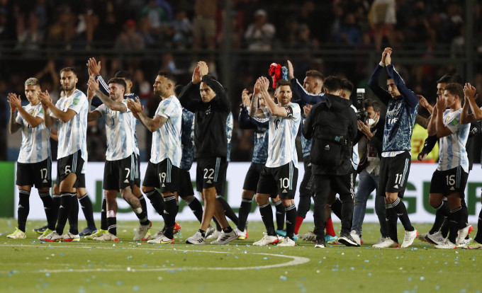 阿根廷打入決賽周。Reuters