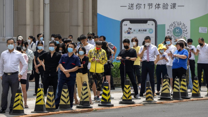 内地周二有54宗本土病例，北京占25宗。美联社资料图片