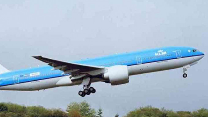 荷蘭皇家航空的客機禁止從阿姆斯特丹着陸香港兩周。資料圖片
