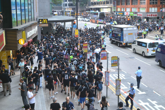 民阵周日在维园举办反对修订《逃犯条例》集会，预料有超过30万人参与。资料图片